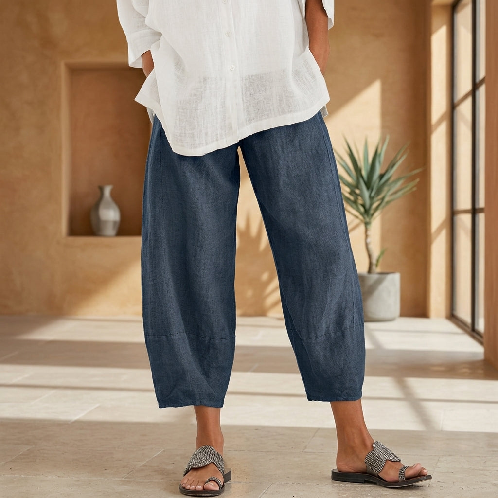 Pantalones de lino elegantes y cómodos