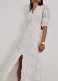 Vestido de verano Sierra de algodón bordado | Blanco